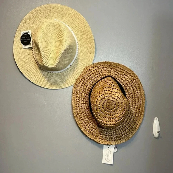 NWT $53 MUD PIE Women’s Summer Hats/Fedora Bundle [2 COUNT] RACHEL ZOE main image 4